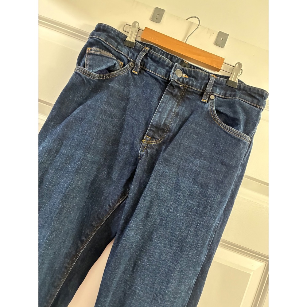 Hugo Boss Maine Regular Fit Italian Stretch Denim Jeans Dark Wash 30/32 luxury